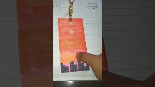 Bookmark painting idea ytshorts artistayzal [upl. by Adyol890]