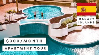 Tenerife Apartment Tour What 300€Month Gets Here  🇪🇸Canary Islands Vlog 2 [upl. by Reviere838]