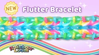 Flutter Bracelet Rainbow Loom Tutorial by Angelynn TutorialsByA™  IntermediateAdvanced Design [upl. by Leber]