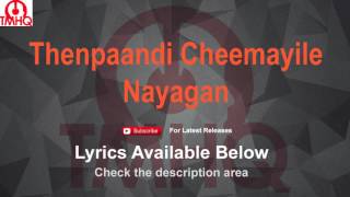 Thenpaandi Cheemayile Karaoke with Lyrics Nayagan [upl. by Rebah]