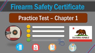 Chapter 1 FSC Practice Test California Firearm Safety Certificate [upl. by Alber]