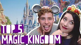 TOP 5 ATRAÇÕES DO MAGIC KINGDOM  feat Igor Saringer [upl. by Ainig]