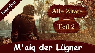 Skyrim  Maiq der Lügner  Alle Zitate mit Erklärung Teil 2 [upl. by Anaes]