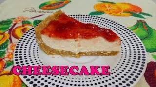 COMO HACER UN DELICIOSO CHEESECAKE SIN GRENETINA [upl. by Oicanata]