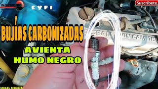 Se apaga al frenar bujías negras humo negro Diagnostico TsuruSentra [upl. by Dew]