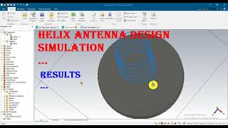 helix antenna in cst [upl. by Neetsirhc]