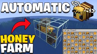 Minecraft 121 Easy Automatic Honey Farm [upl. by Kenna769]