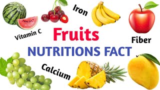 Shocking Nutrition Facts about Fruits  जानेंगे फलों में Vitamins Protien कितने मात्रा रहता है [upl. by Manuela]