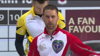 Gushue NL vs McEwen MB  2016 Tim Hortons Brier Draw 1 [upl. by Wandie607]