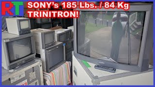 The Biggest CRTs still in use The Sony XBR Trinitron Tube TV [upl. by Haimaj151]