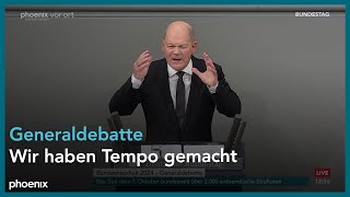 Bundeskanzler Olaf Scholz zur Generaldebatte zum Bundeshaushalt 2024 am 310124 [upl. by Ecirpak570]