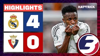 EXTENDED FULL MATCH HIGHLIGHTS  REAL MADRID 40 CA OSASUNA  VINICIUS HATRICK  LA LIGA 20242025 [upl. by Baldwin766]