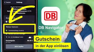 DB Gutschein in der App DB Navigator direkt einsetzen SmartphoneKurse für Senioren [upl. by Imiaj838]