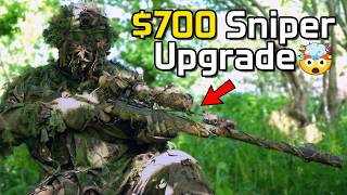 Using MAX UPGRADED Airsoft Sniper  Ghillie Gameplay [upl. by Jeaz]