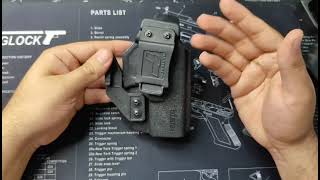 Tulster Glock holster review lockedandlocked firearmtraining 9mmluger [upl. by Showker827]