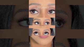 DIY Lashes diylashes lashextensions eyelashes makeuptutorial lipcombo grwm [upl. by Drolyag]