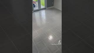 Tile grout cleaning grout color sealing and buffing [upl. by Borrell945]