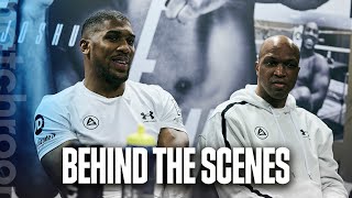 Anthony Joshua  Jermaine Franklin Press Conference Behind The Scenes [upl. by Kirst517]