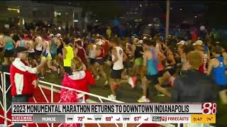 2023 Monumental Marathon returns to downtown Indianapolis [upl. by Jedd]