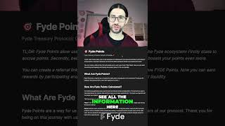 😎 Important Points about the Fyde Airdrop 🎁 [upl. by Atiker]