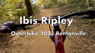 Ibis Ripley Demo Ride at Outerbike 2023 at Coler MTB Trails in Bentonville [upl. by Adall119]