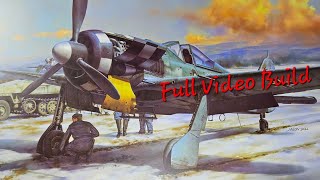 FULL VIDEO BUILD Focke Wulf Fw190A6 Border Model 135 [upl. by Tugman]