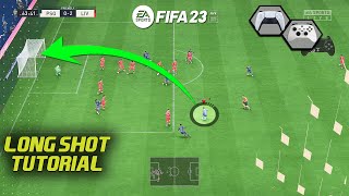 FIFA 23 LONG SHOT TUTORIAL  HOW TO SCORE GOALS FROM LONG RANGE IN FIFA 23 [upl. by Tod]