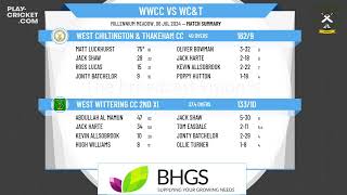 West Wittering CC 2nd XI v West Chiltington amp Thakeham CC 3rd XI [upl. by Inahc]