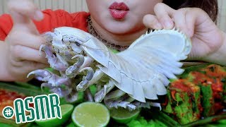 ASMR Mukbang IsopodSEA BUG HAPPY 700K SUBS Exotic food eating soundsgulp사운드bj먹방 LINHASMR [upl. by Savil]