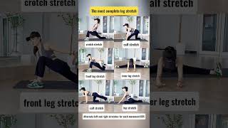 The most complete leg stretch trainingstretchaction shorts shortsfeedexercisemyfitnesschallenge [upl. by Hatokad]