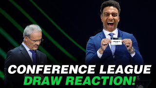 UEFA CONFERENCE LEAGUE DRAW LIVE REACTION [upl. by Anahahs791]