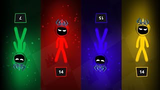 The Stickman MINIGAMES Random Gameplay  Stickman Party 1 2 3 4 Player  Part 11 [upl. by Gerick439]