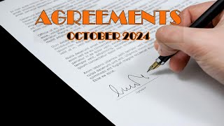 AGREEMENTS FOR THE MONTH OF OCTOBER 2024  IBPS  CURRENT AFFAIRS  DPLabs [upl. by Dorahs]