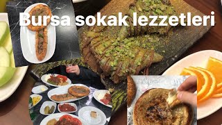 SOKAK LEZZETLERİ BURSA  TAHANLI PİDE  BURSA İSKENDER BURSA KÖFTE MUSKA ÇİKOLATALI KÜNEFE bursa [upl. by Crean205]