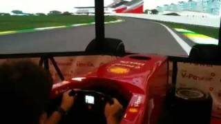 Simulador de F1 da Ferrari em Interlagos [upl. by Stavro]