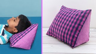 DIY Backrest Pillows idea perfect for Propping you Up in Bed  Innovative Pillow Designs [upl. by Henleigh]