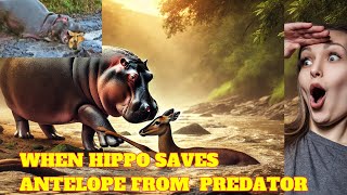 When A Hippo Saves Antelope From A Predator [upl. by Norad]