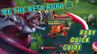 How to play Ruby   Ruby in Depth Fighter Guide  Mobile Legends 2021 [upl. by Cusack]