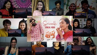 Srivalli Telugu Lyrical Song ❤️ Reaction Mashup  Allu Arjun Rashmika Mandanna DheerajReaction [upl. by Coveney]