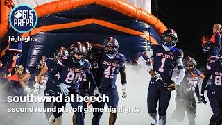 TSSAA Football Highlights Beech 49 Southwind 19 [upl. by Enovaj]