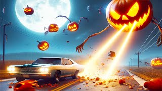 SPOOKY Car Hide and Seek With EXPLOSIVE Pumpkin Drones in BeamNG Drive [upl. by Pilihp]