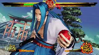 TodayKyoshiro Senryo Vs Ukyo Tachibana In Amazing Combat Samurai Shodown [upl. by Ymrej]