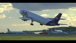 Fedex A300 Evening Takeoff from Ottawa [upl. by Obed]