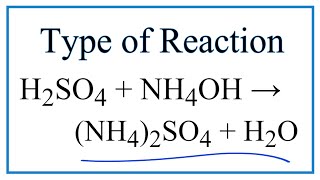 Balance KOH  H2SO4  K2SO4  H2O Potassium Hydroxide and Sulfuric Acid [upl. by Norm]