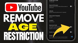 How To Remove Age Restriction On YouTube  Full Guide [upl. by Apul515]