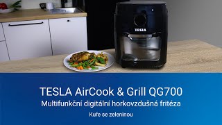 Kuře se zeleninou hranolky špízy  TESLA AirCook amp Grill QG700  multifunkční horkovzdušná fritéza [upl. by Onaicilef]