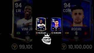 Rodri 🇪🇸 vs Vini Jr 🇧🇷 icon fifa fifamobile football fc24 [upl. by Smeaj]