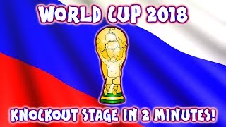 🏆KNOCKOUT STAGE in 2 MINUTES  WORLD CUP 2018🏆 Parody Goals Highlights [upl. by Atok701]