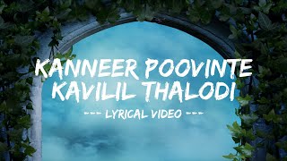 Kanneer Poovinte Kavilil Thalodi Song Lyrics Black Memories [upl. by Audley95]