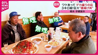 【デカ盛り】巨大おわんのびっくり丼＆重さ3kg超えの唐揚げ丼！店主の愛が溢れる大盛りメニュー『every特集』 [upl. by Woodberry453]